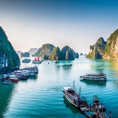 Incroyable baie d'Halong au nord du Vietnam